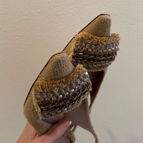 Prada Milano 35.5 Sandals/Slip on Woven with beads - Picture 8 of 13